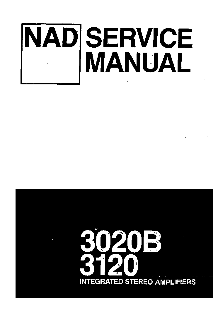 NAD 3020B 3120 SM service manual (1st page)