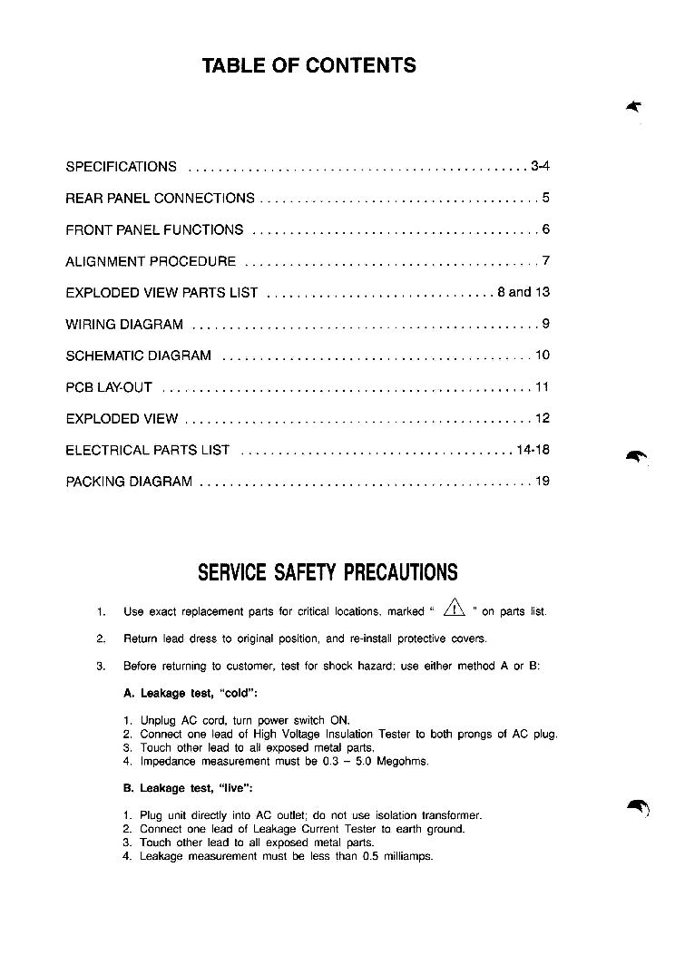 NAD 304 SM 2 service manual (2nd page)
