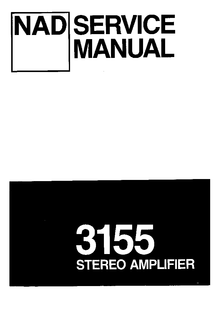 NAD 3155 SM service manual (1st page)