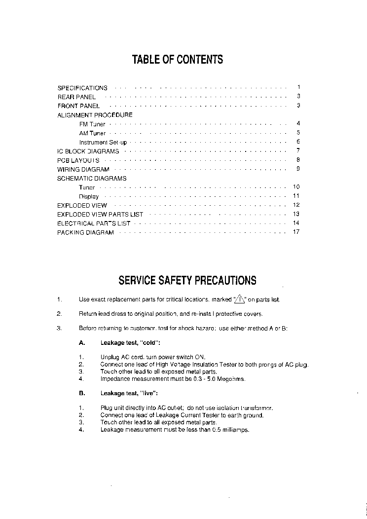 NAD 402 service manual (2nd page)