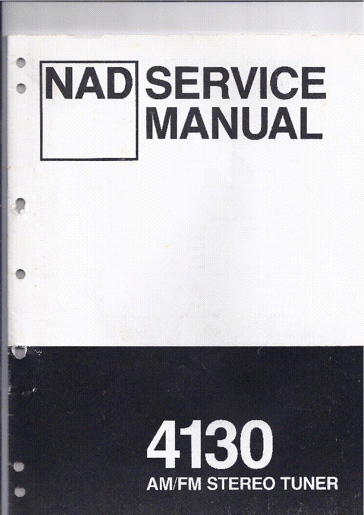 NAD 4130 AM-FM STEREO-TUNER service manual (1st page)