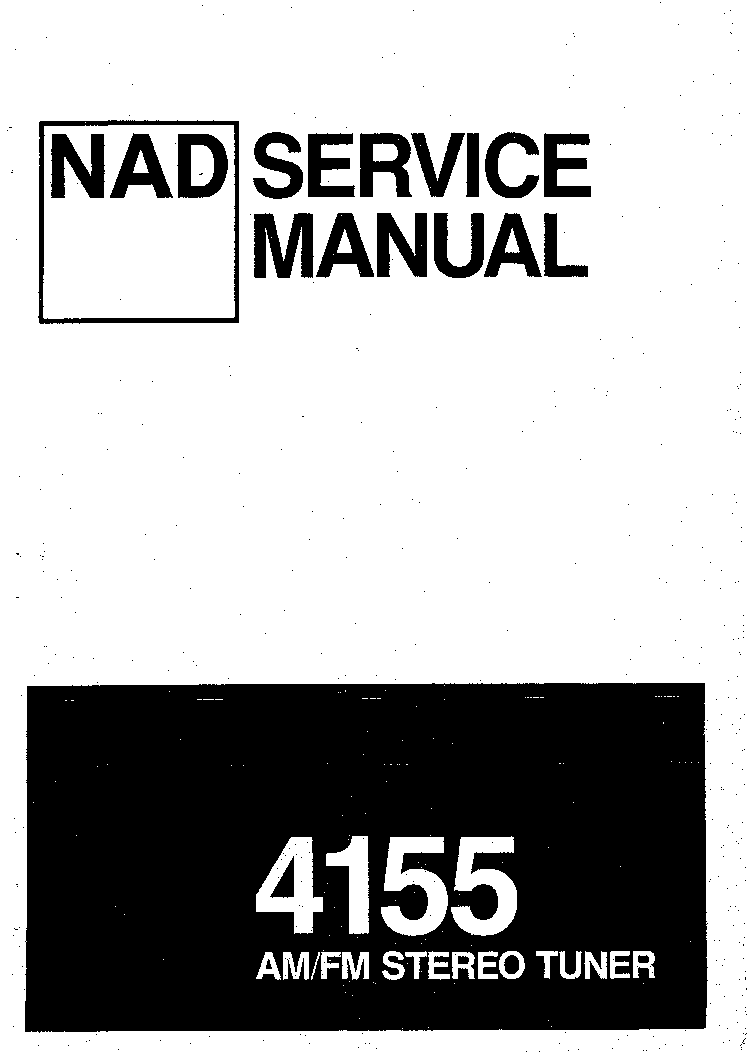 NAD 4155 SM service manual (1st page)