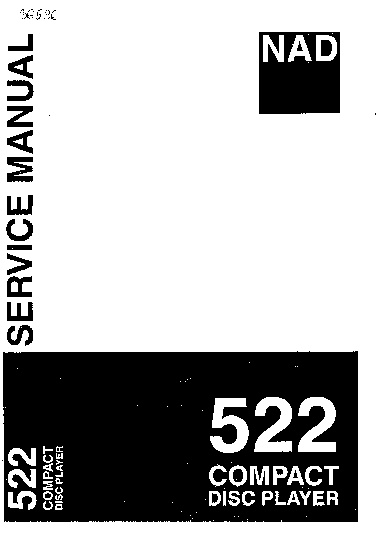 NAD 522 SM service manual (1st page)