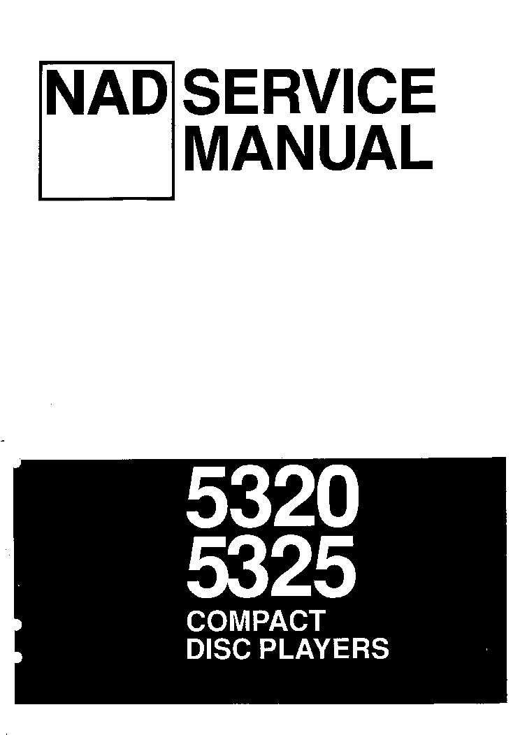 NAD 5320 5325 service manual (1st page)