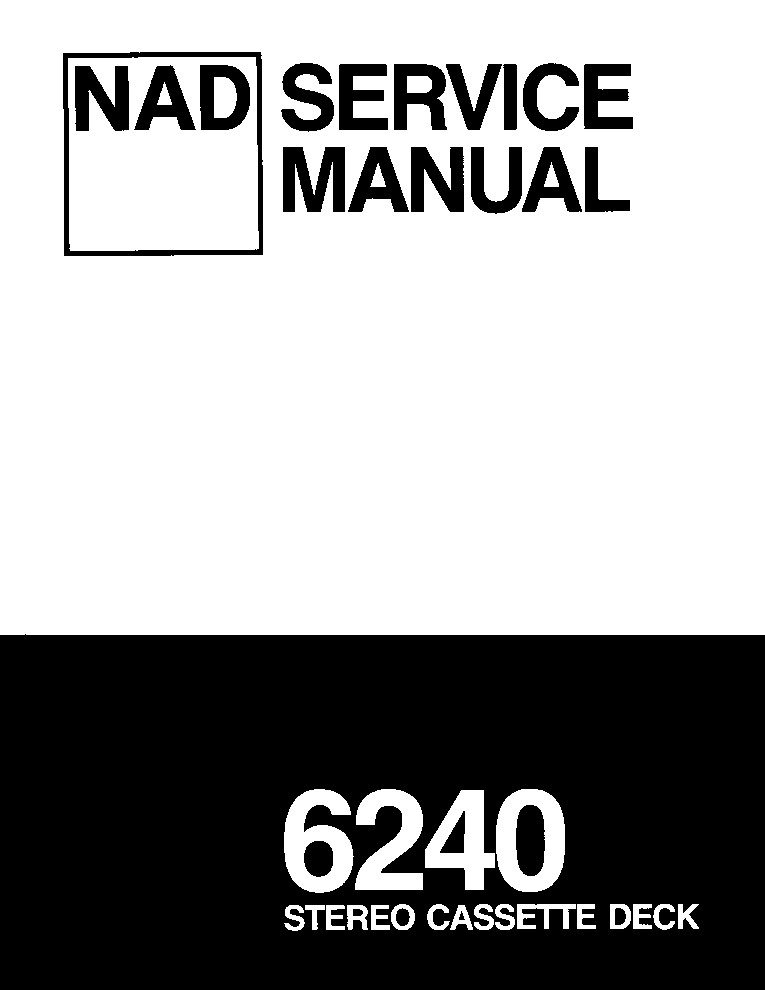 NAD 6240 service manual (1st page)