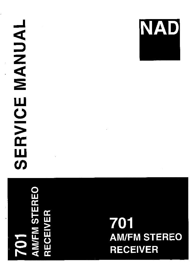 NAD 701 SM service manual (1st page)