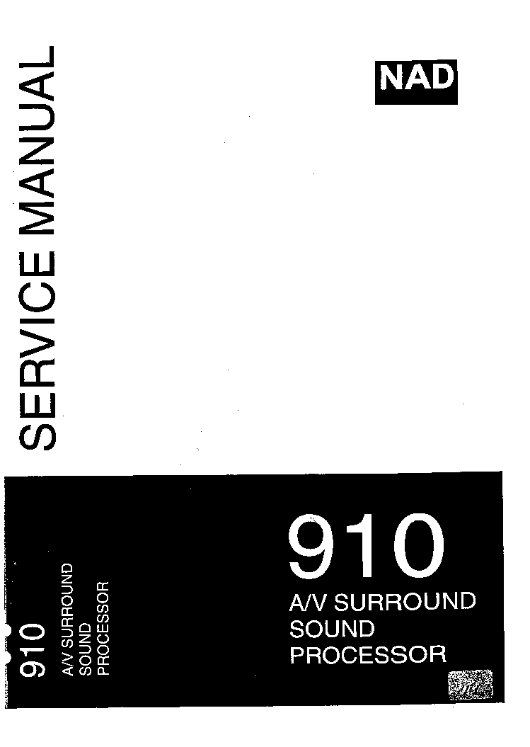 NAD 910 SM service manual (1st page)