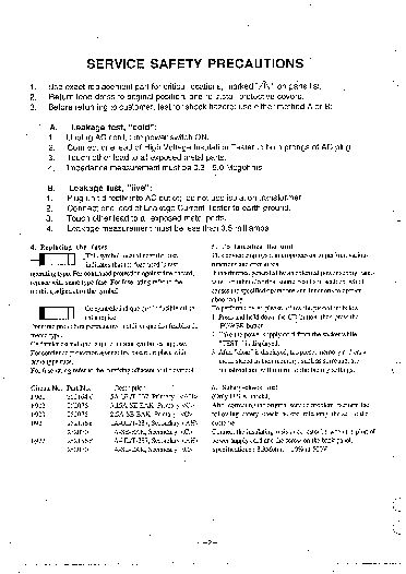 NAD AV316 SM service manual (2nd page)