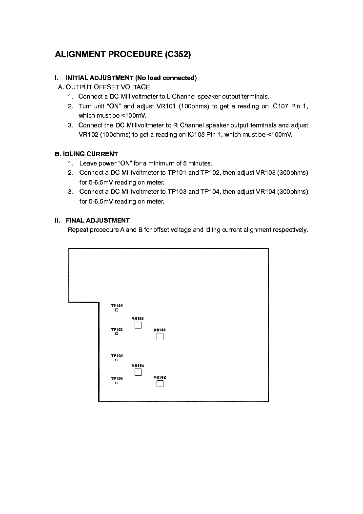 NAD C-352 SM service manual (2nd page)