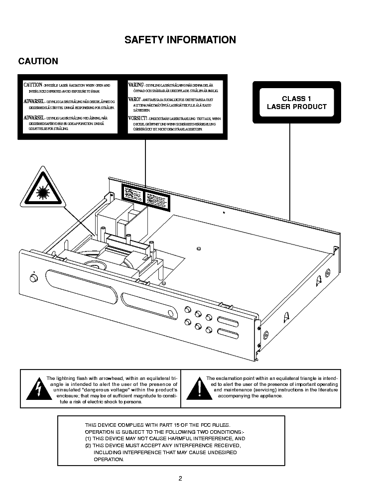 NAD C-541I SM service manual (2nd page)