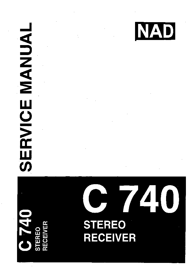 NAD C-740 SM service manual (1st page)