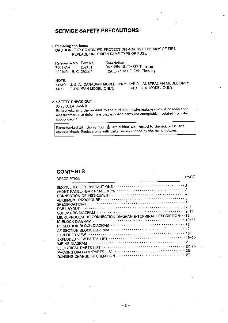 NAD C-740 SM service manual (2nd page)