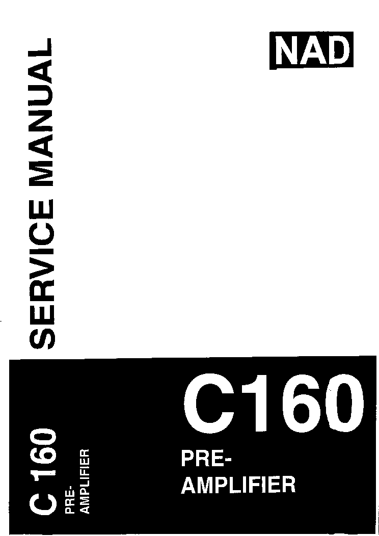 NAD C160 PRE-AMPLIFIER service manual (1st page)
