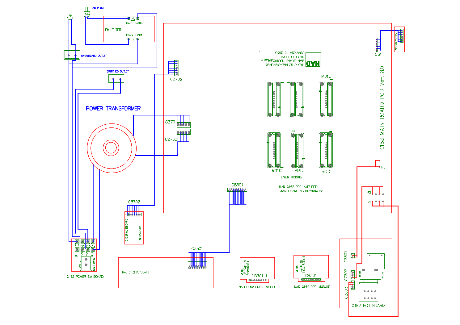 NAD C162 PREAMPLIFIER SM service manual (2nd page)