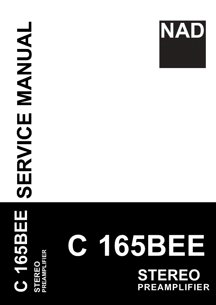 NAD C165BEE service manual (1st page)
