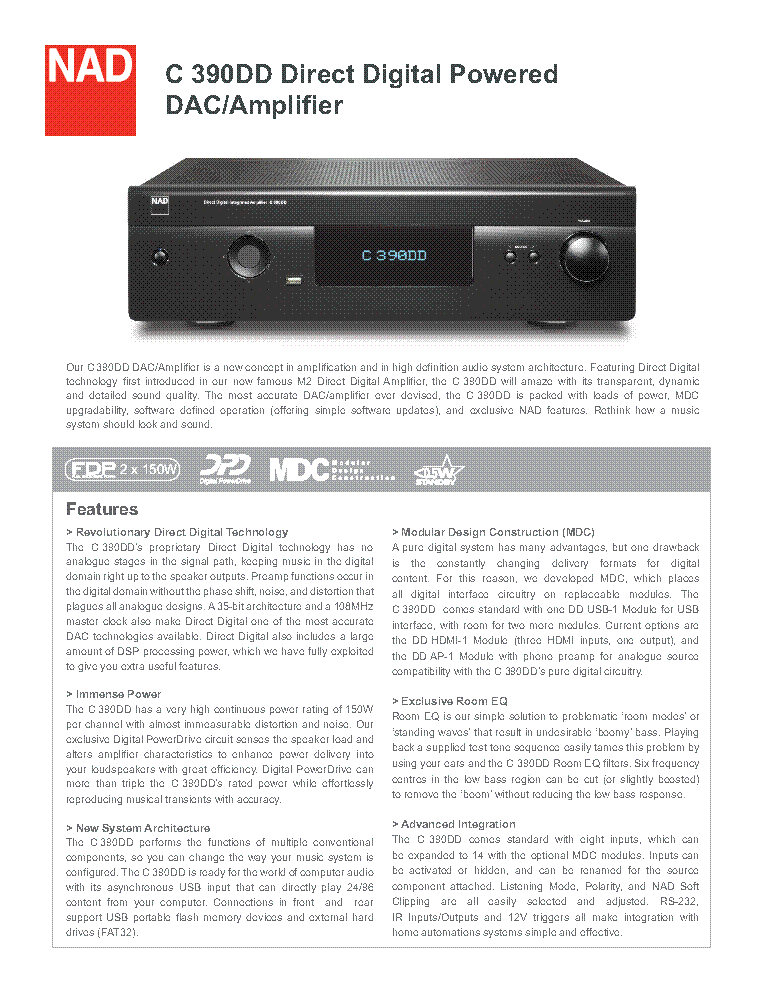 NAD C390DD service manual (2nd page)
