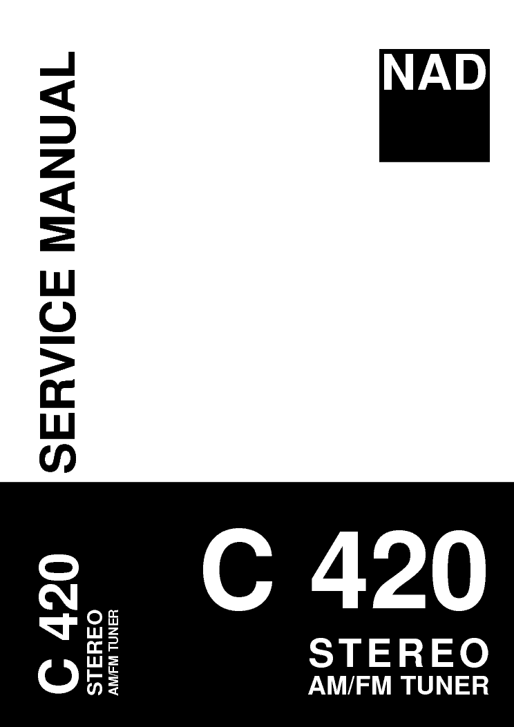 NAD C420 SM service manual (1st page)