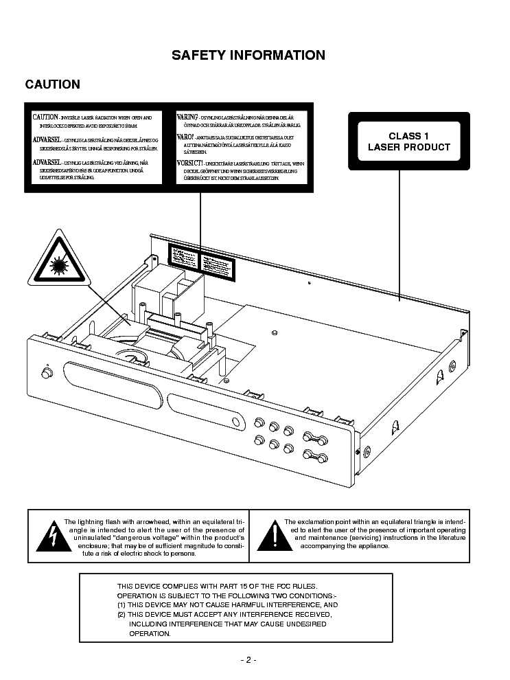 NAD C521BEE SM service manual (2nd page)