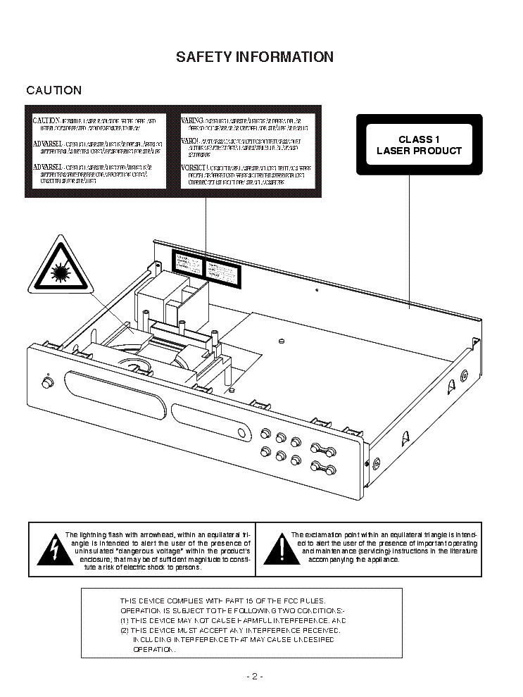 NAD C525BEE service manual (2nd page)