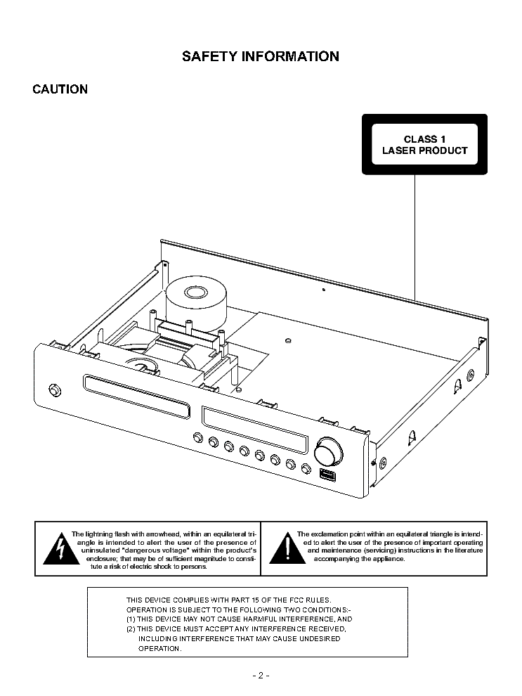 NAD C565BEE service manual (2nd page)