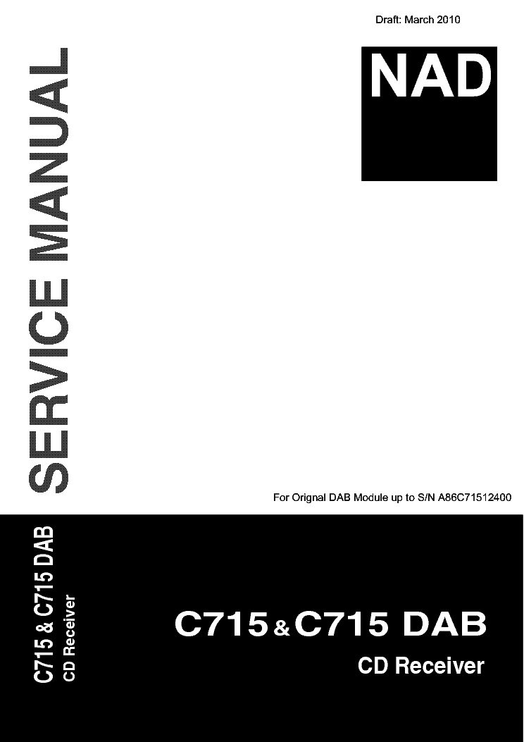 NAD C715 C715DAB SM service manual (1st page)