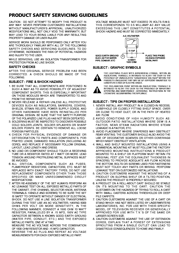 NAD CI-9060 9120 SM service manual (2nd page)