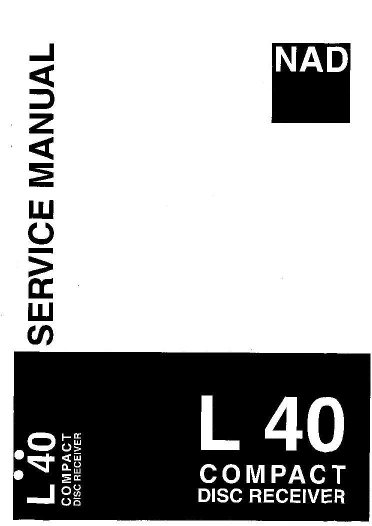 NAD L40 service manual (1st page)