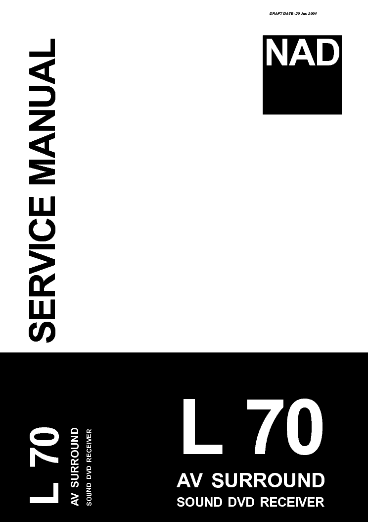 NAD L70 SMV9 service manual (1st page)