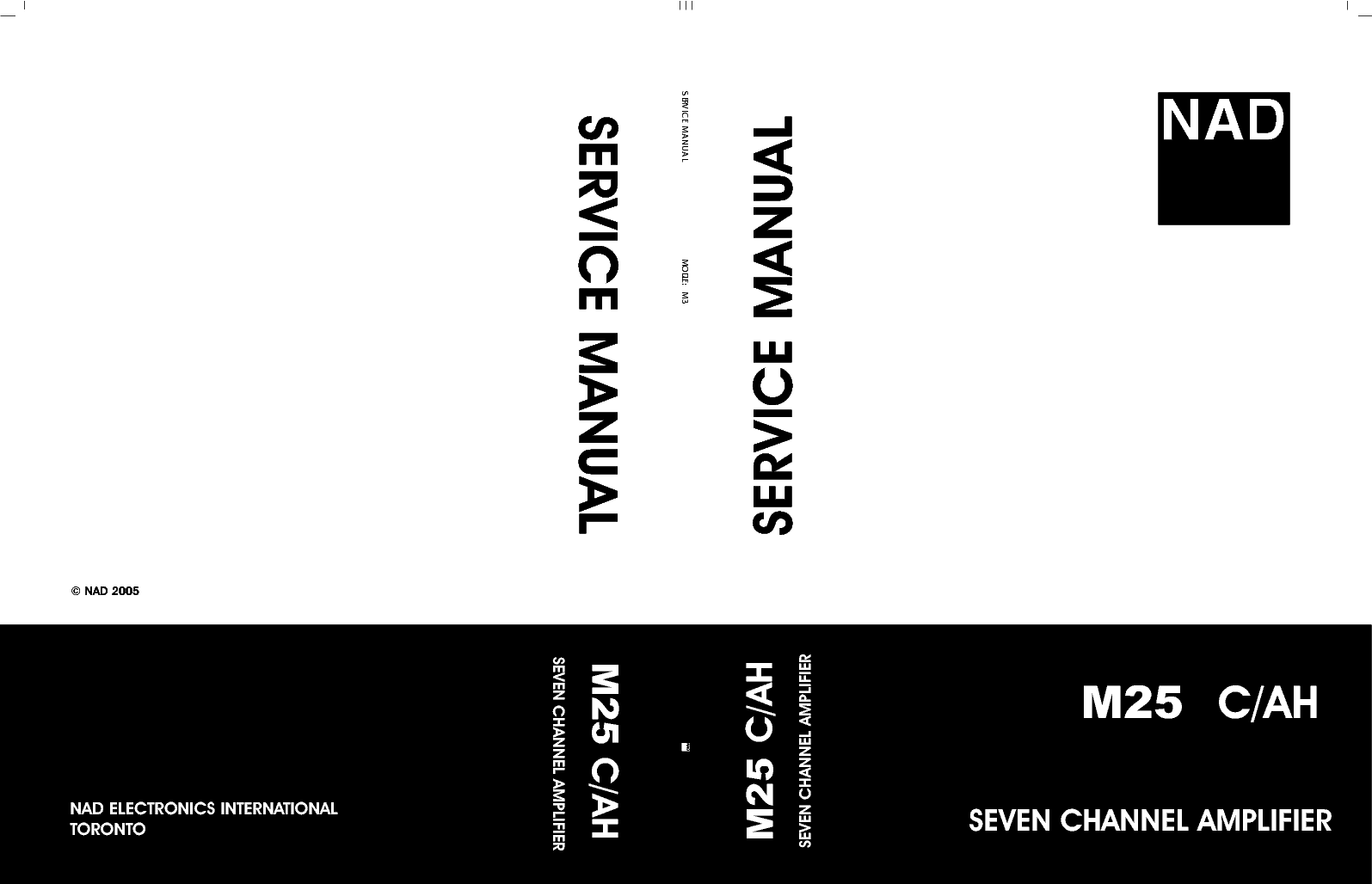 NAD M-25 SM service manual (1st page)