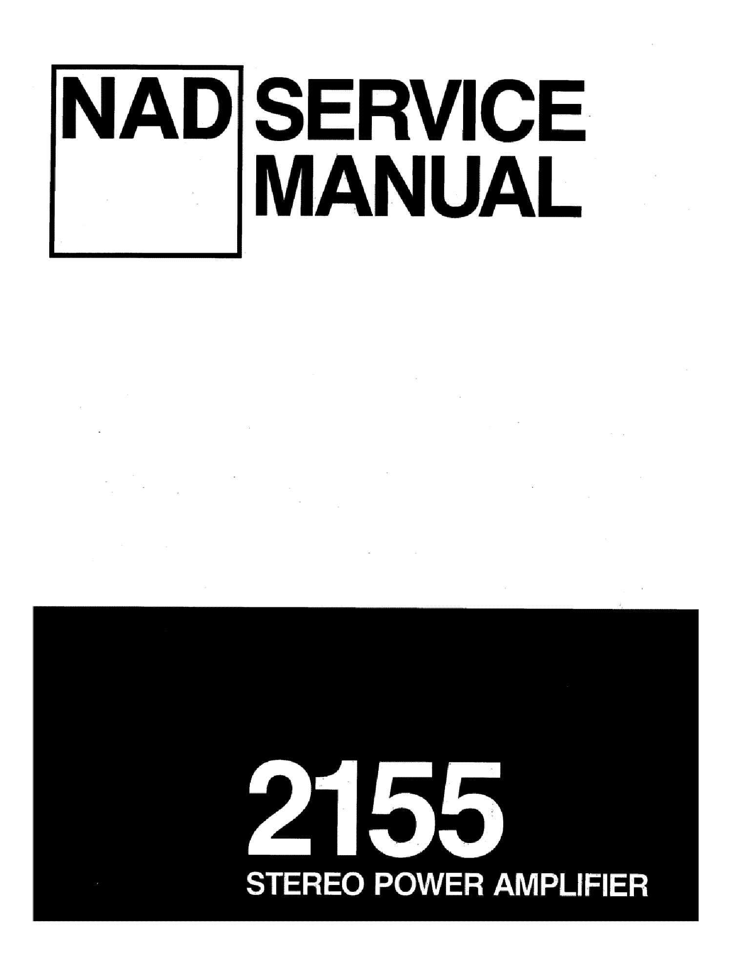 NAD POWER-AMPLIFIER-MODEL-2155 service manual (2nd page)