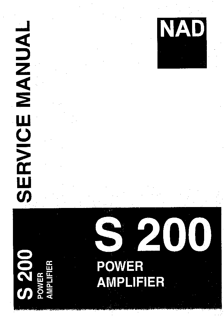 NAD S200 PWRAMP service manual (2nd page)