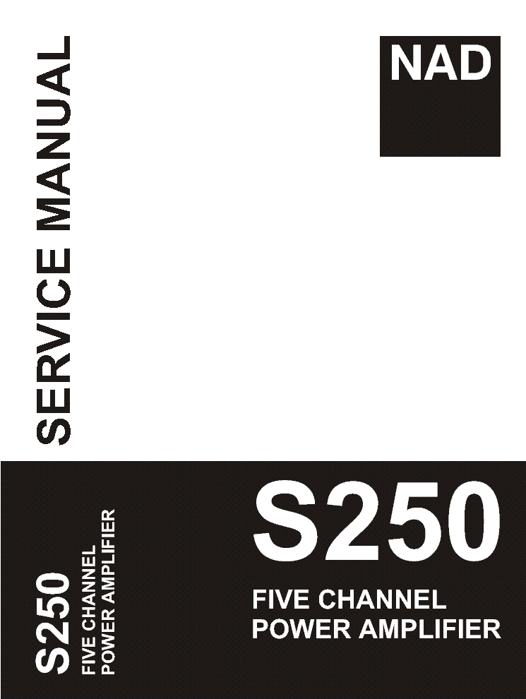 NAD S250 SM service manual (1st page)
