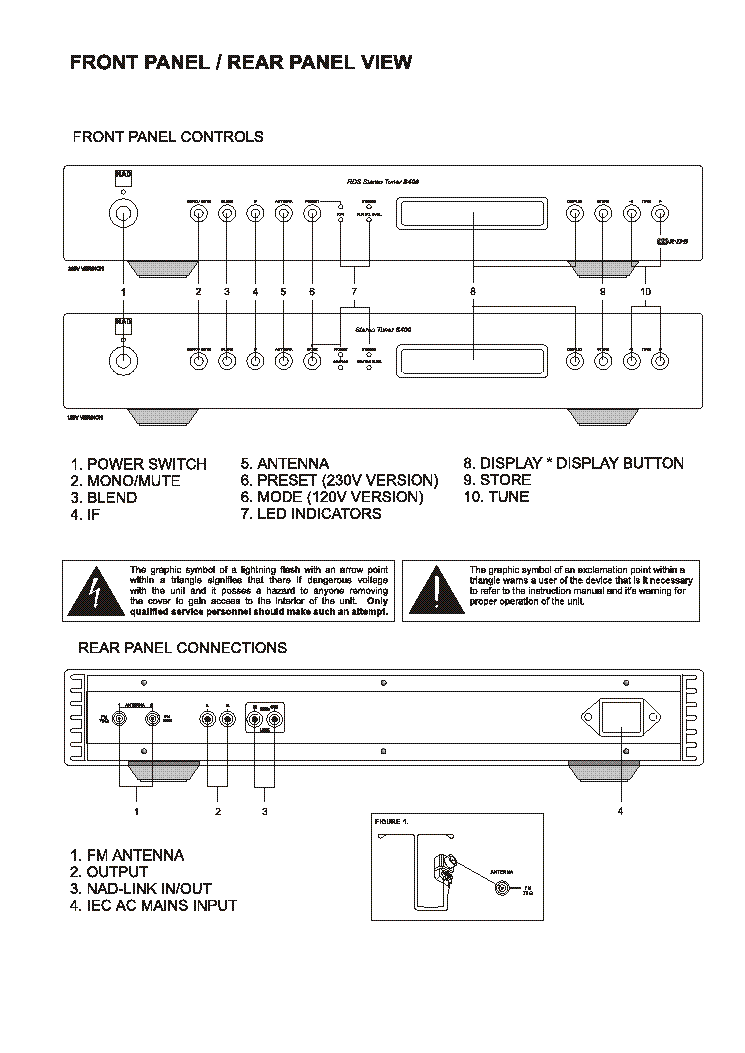 NAD S400 SM service manual (2nd page)