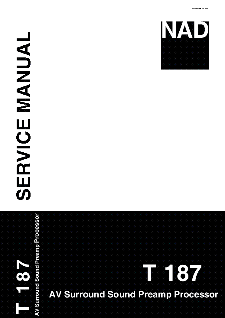 NAD T187 service manual (1st page)