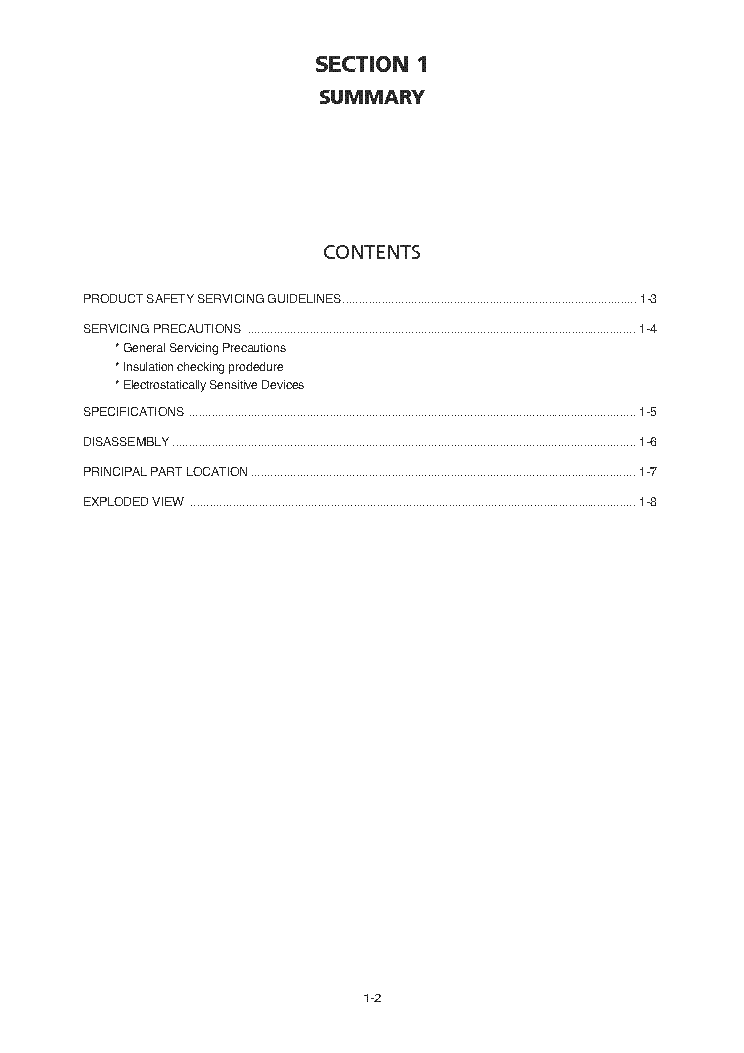 NAD T737 SM service manual (2nd page)