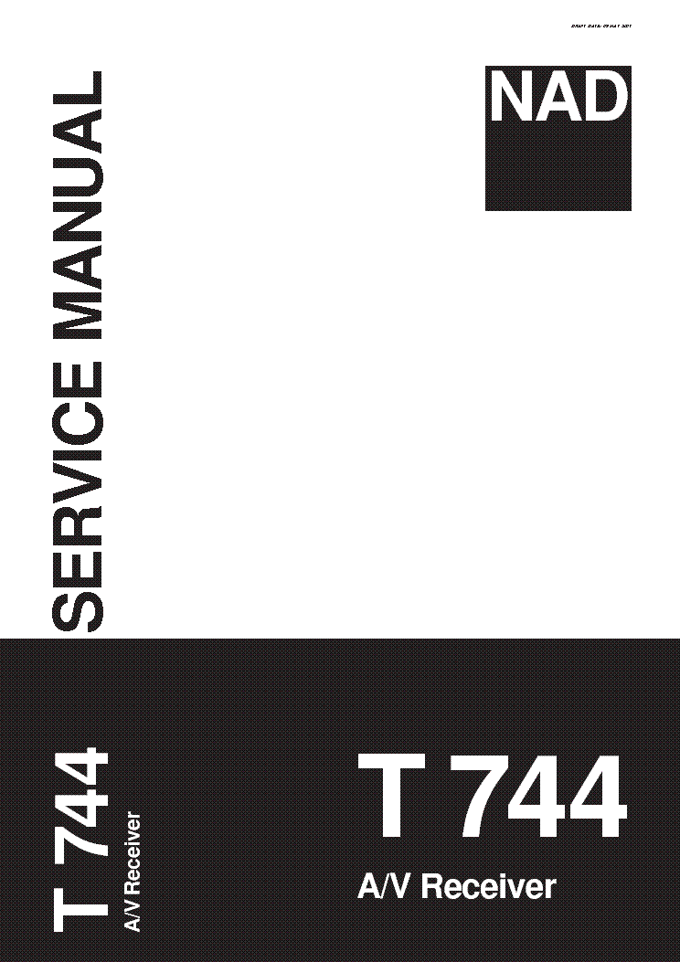 NAD T744 SM service manual (1st page)
