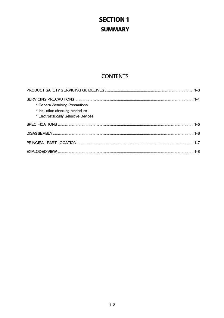 NAD T748 SM service manual (2nd page)
