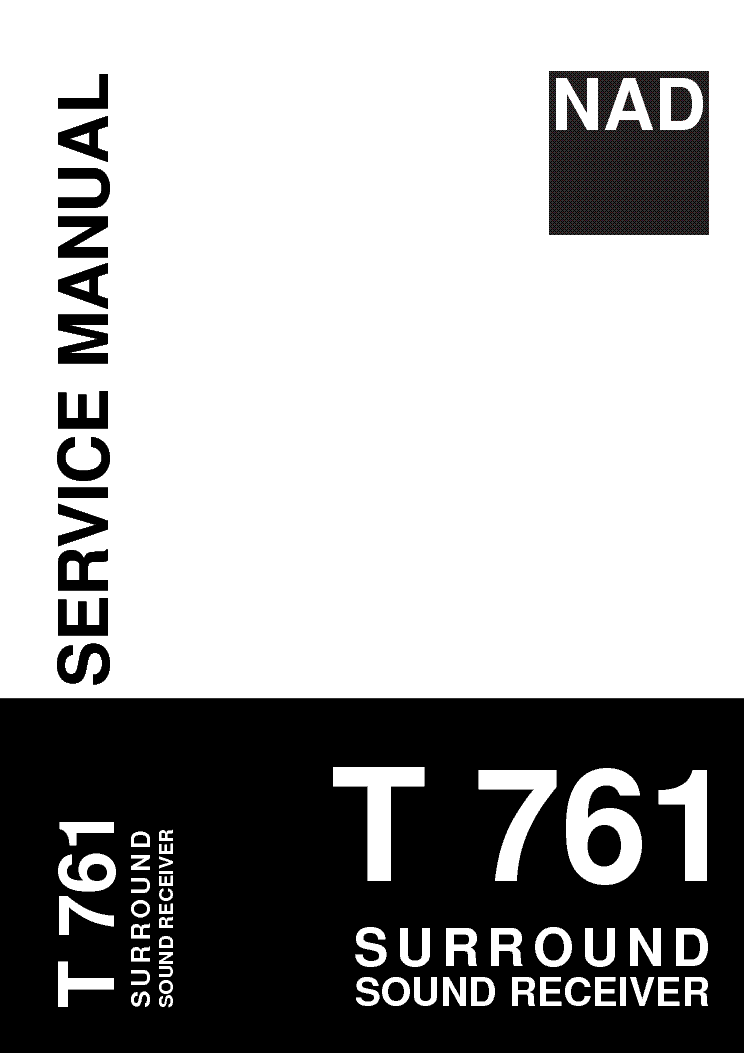 NAD T761 NOV 01 SM service manual (1st page)