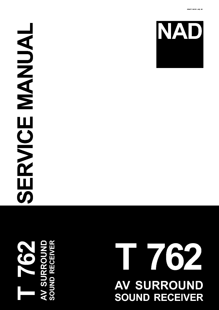 NAD T762 SM 2 service manual (1st page)