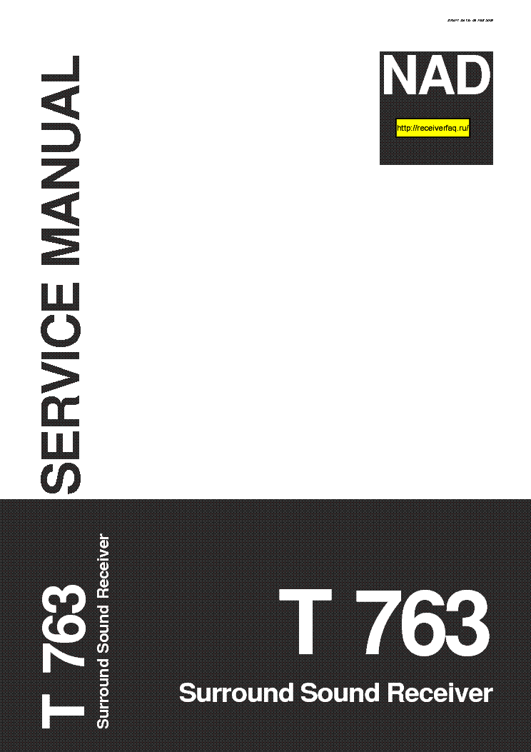 NAD T763 SCH service manual (1st page)