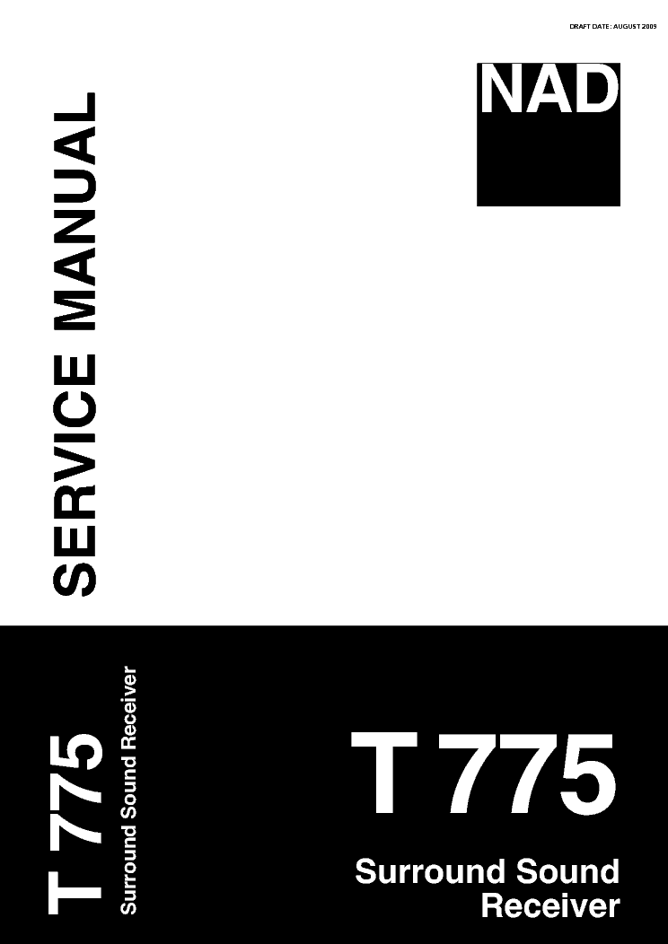 NAD T775 SM service manual (1st page)