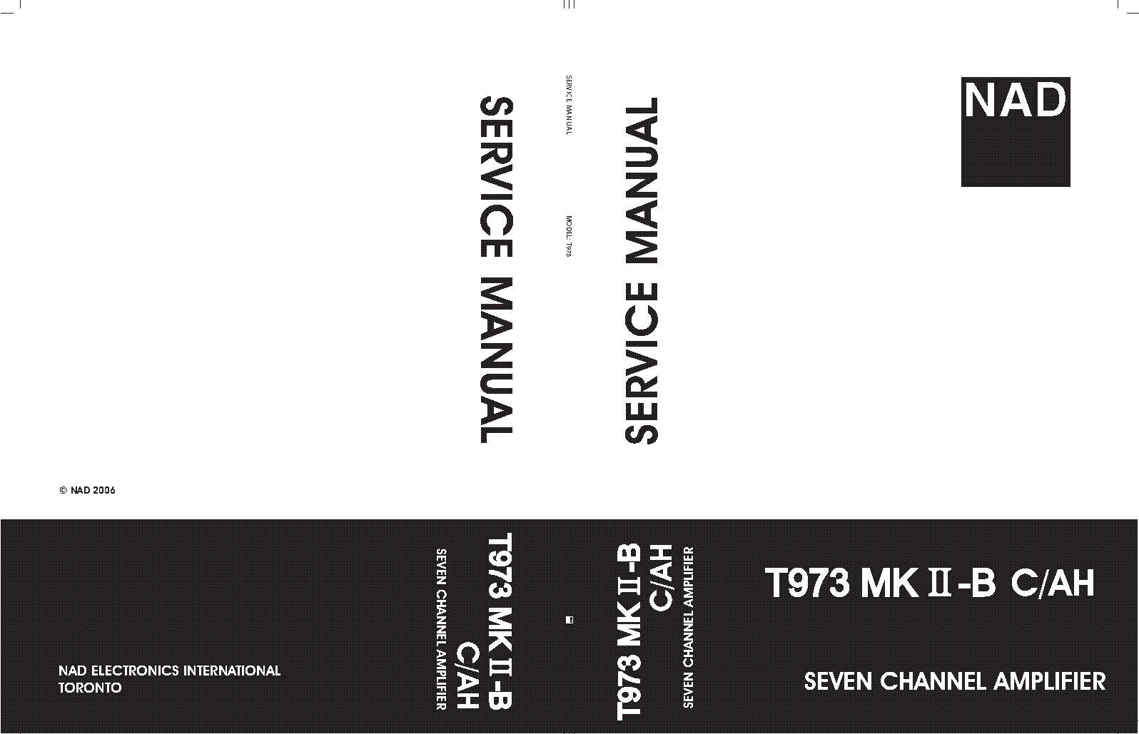 NAD T973-C-AH MK2-B SM service manual (1st page)