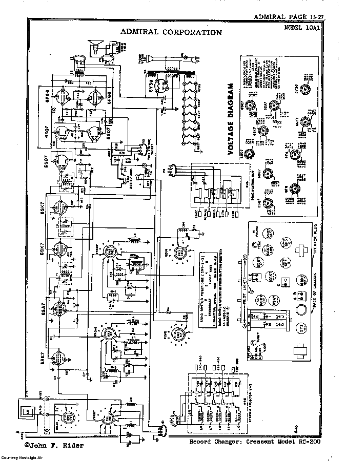 ADMIRAL 10A1 SCH Service Manual download, schematics, eeprom, repair ...