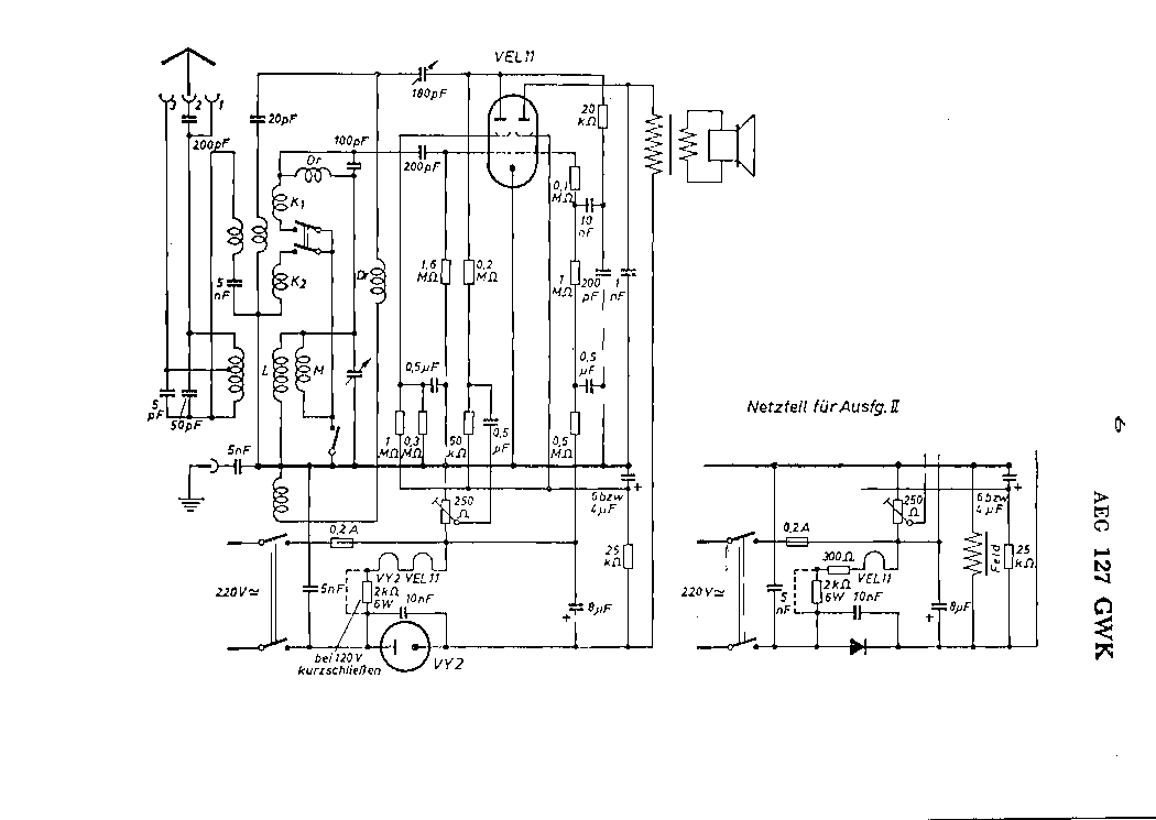 AEG 127GWK RADIO SCH service manual