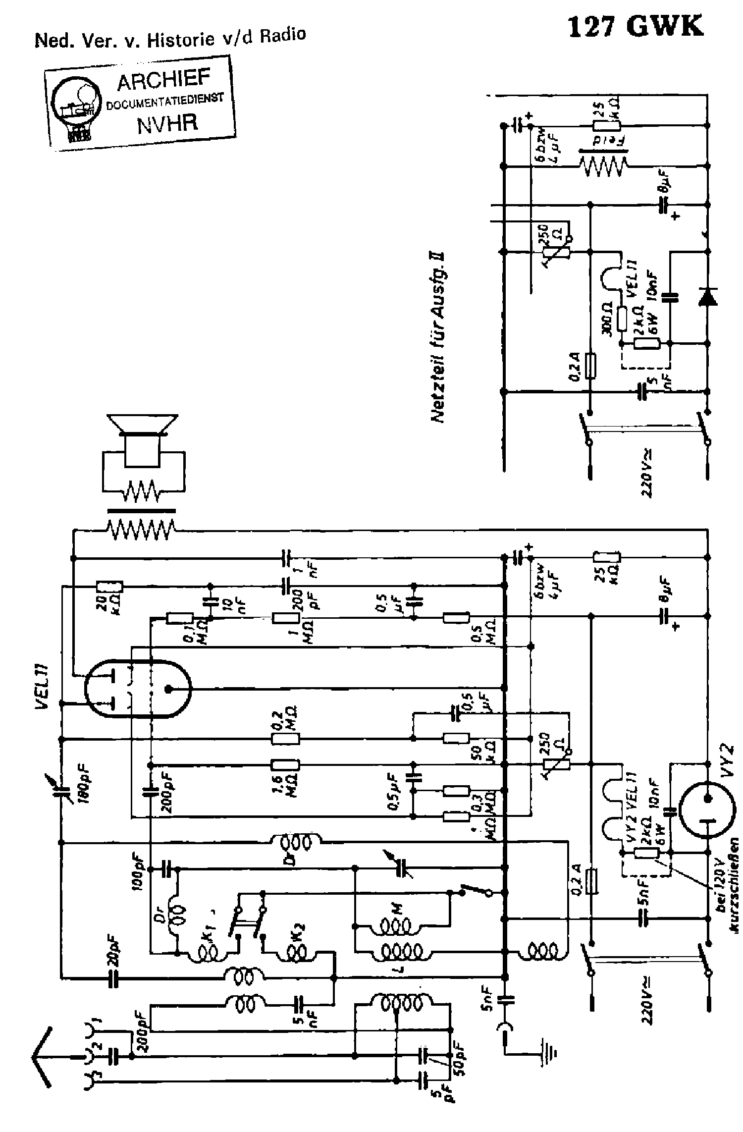 AEG 127GWK RECEIVER SCH service manual