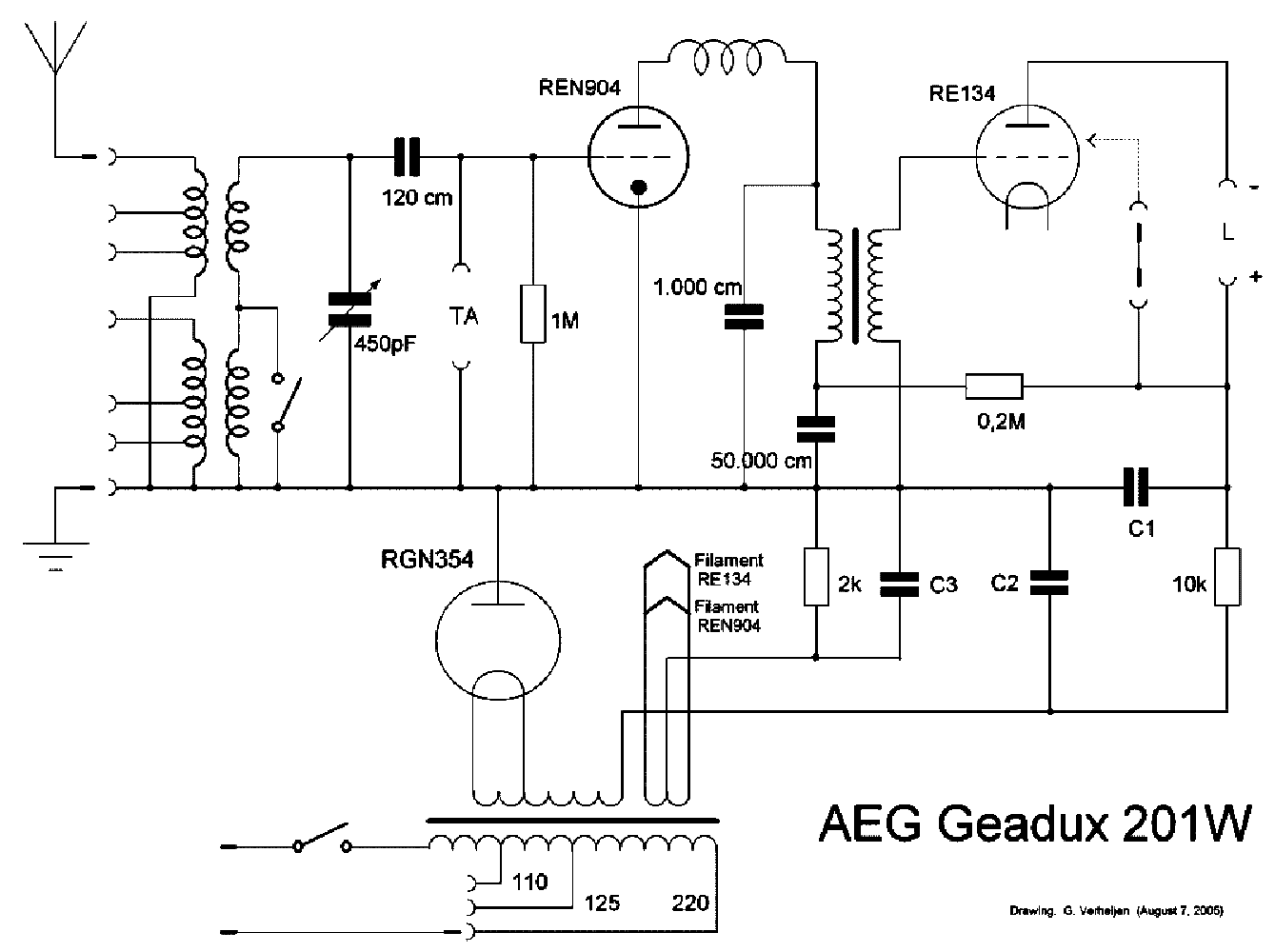 Схема aeg al18g