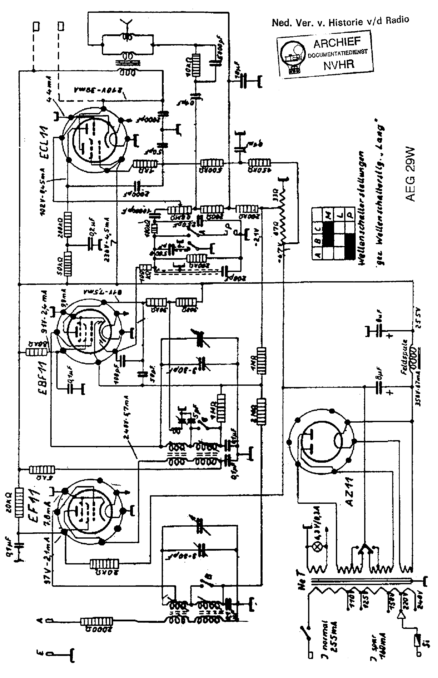 AEG 29W RECEIVER SCH service manual