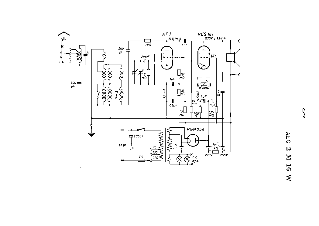 AEG 2M 16W RADIO SCH service manual
