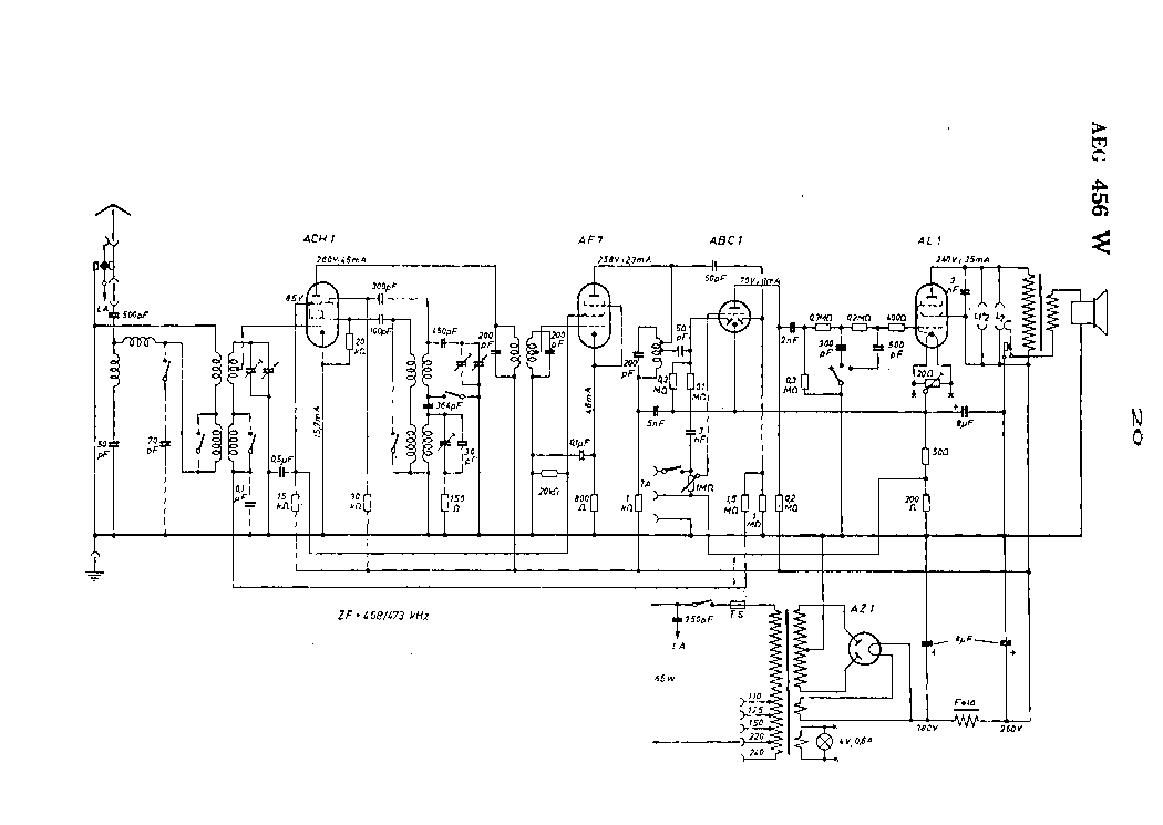 AEG 456W RADIO SCH service manual