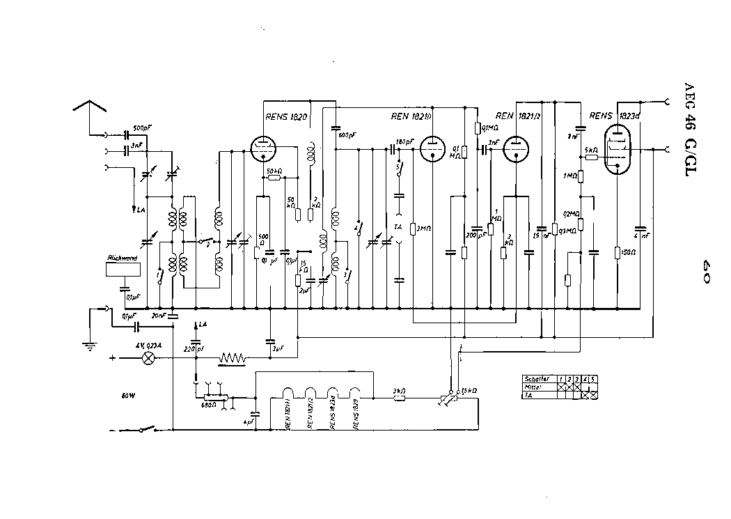 AEG 46 G GL RADIO SCH service manual